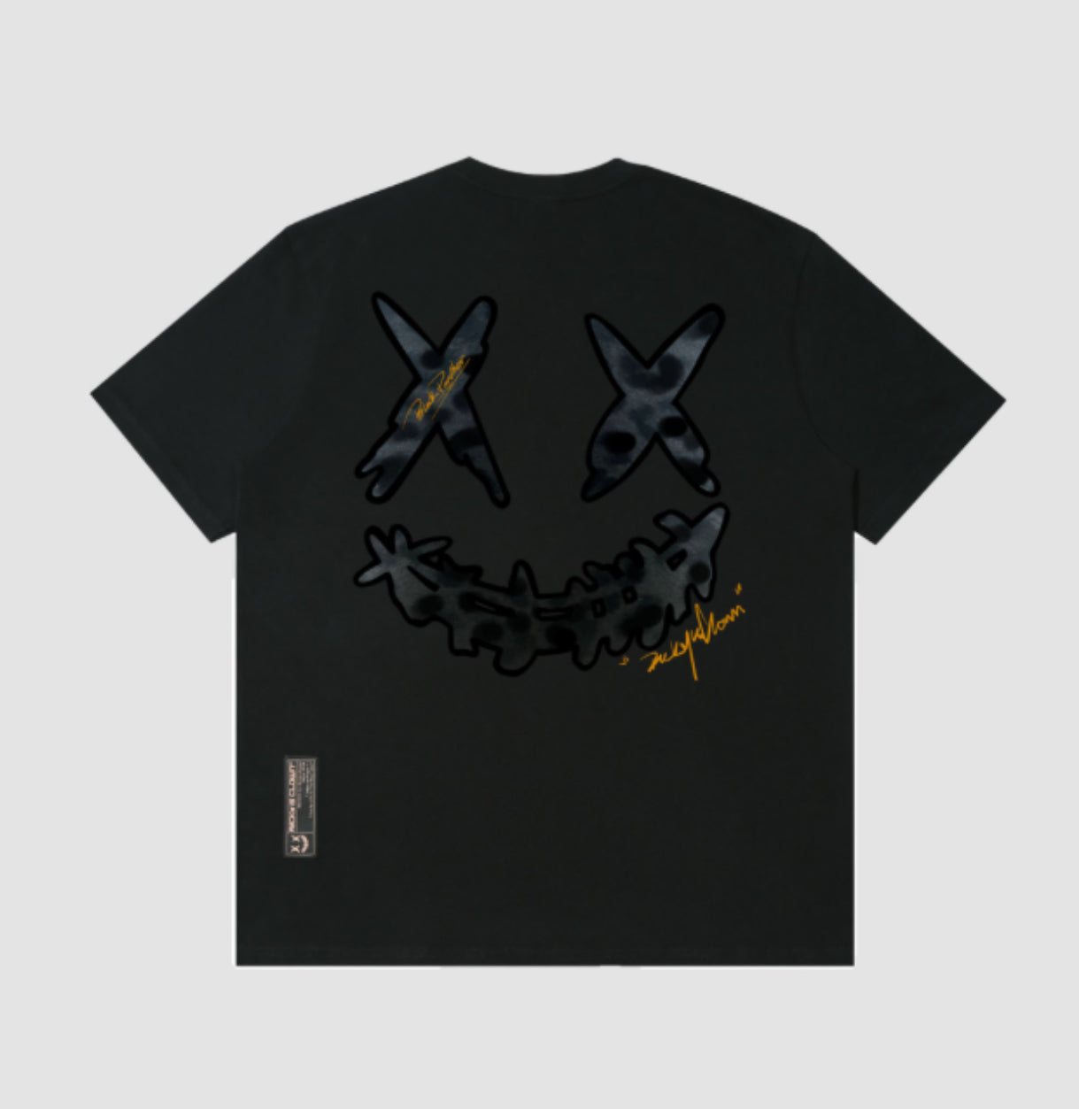 RICKYISCLOWN LEOPARD FUR BLACK T SHIRT