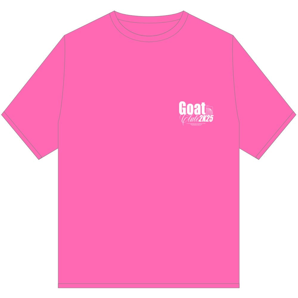 GOAT CLUB 2K25 T SHIRT PINK