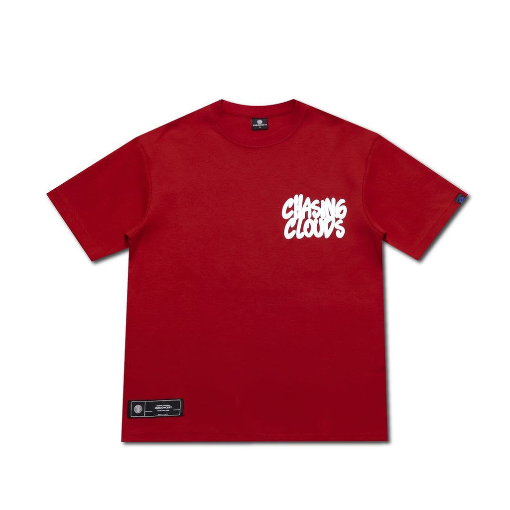 HUBCO CHASING CLOUDS TEE RED