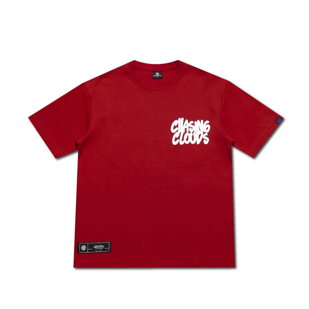 HUBCO CHASING CLOUDS TEE RED