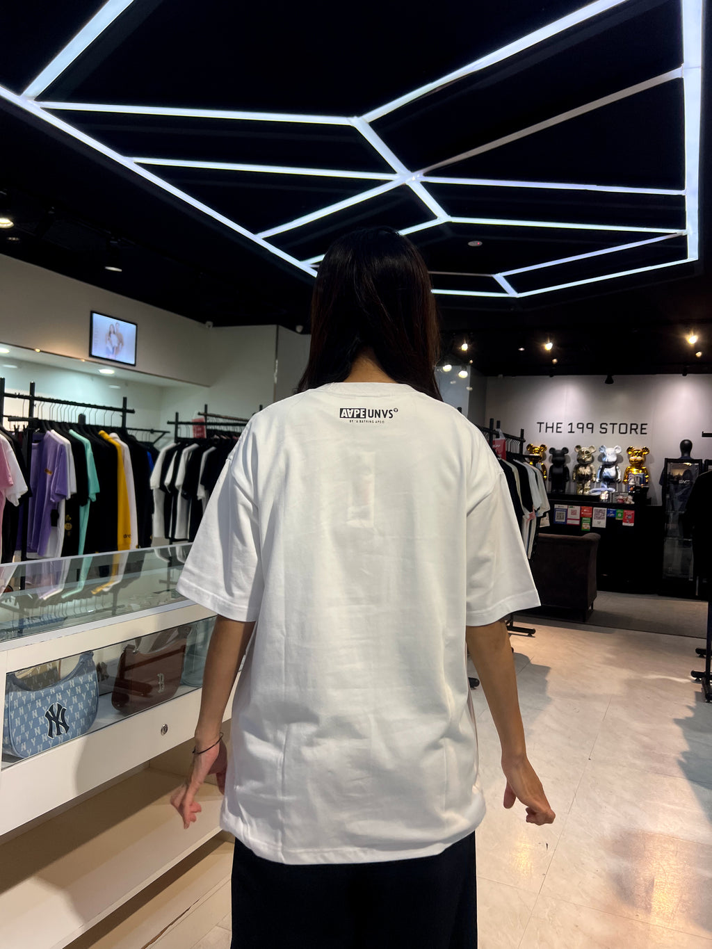 BAPE AAPE CAMO LOGO TEE WHITE