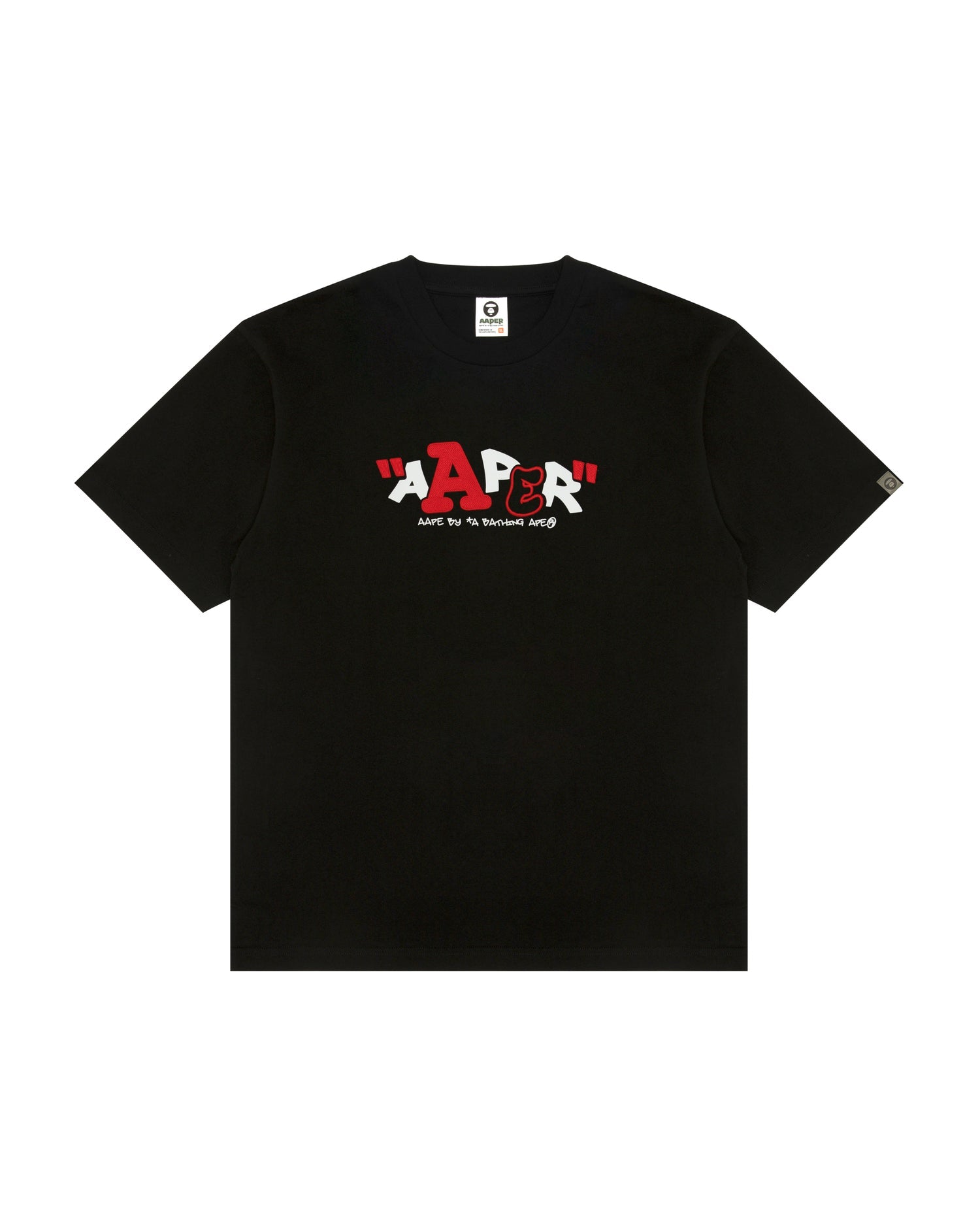 BAPE AAPE GRAPHIC TEE BLACK
