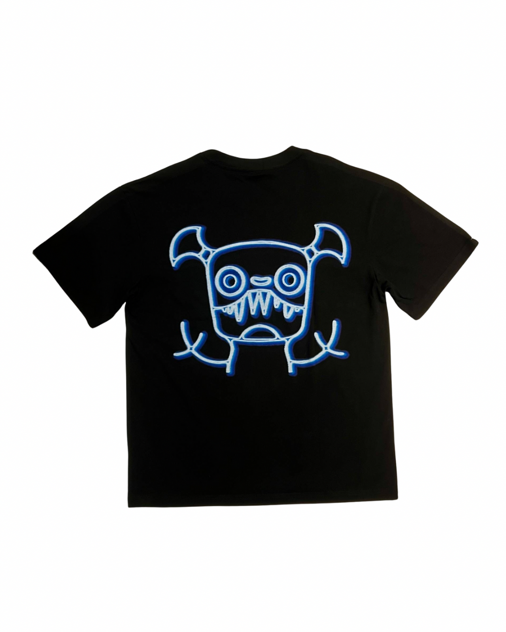 MINDLESS NEON BLUE TEE BLACK