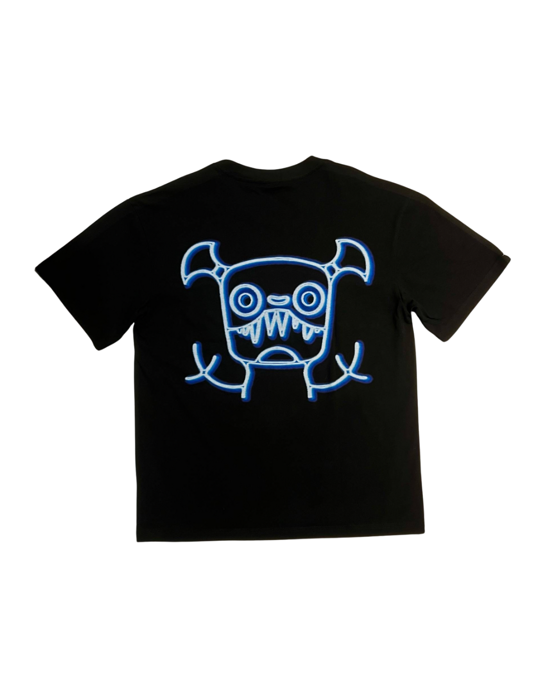 MINDLESS NEON BLUE TEE BLACK