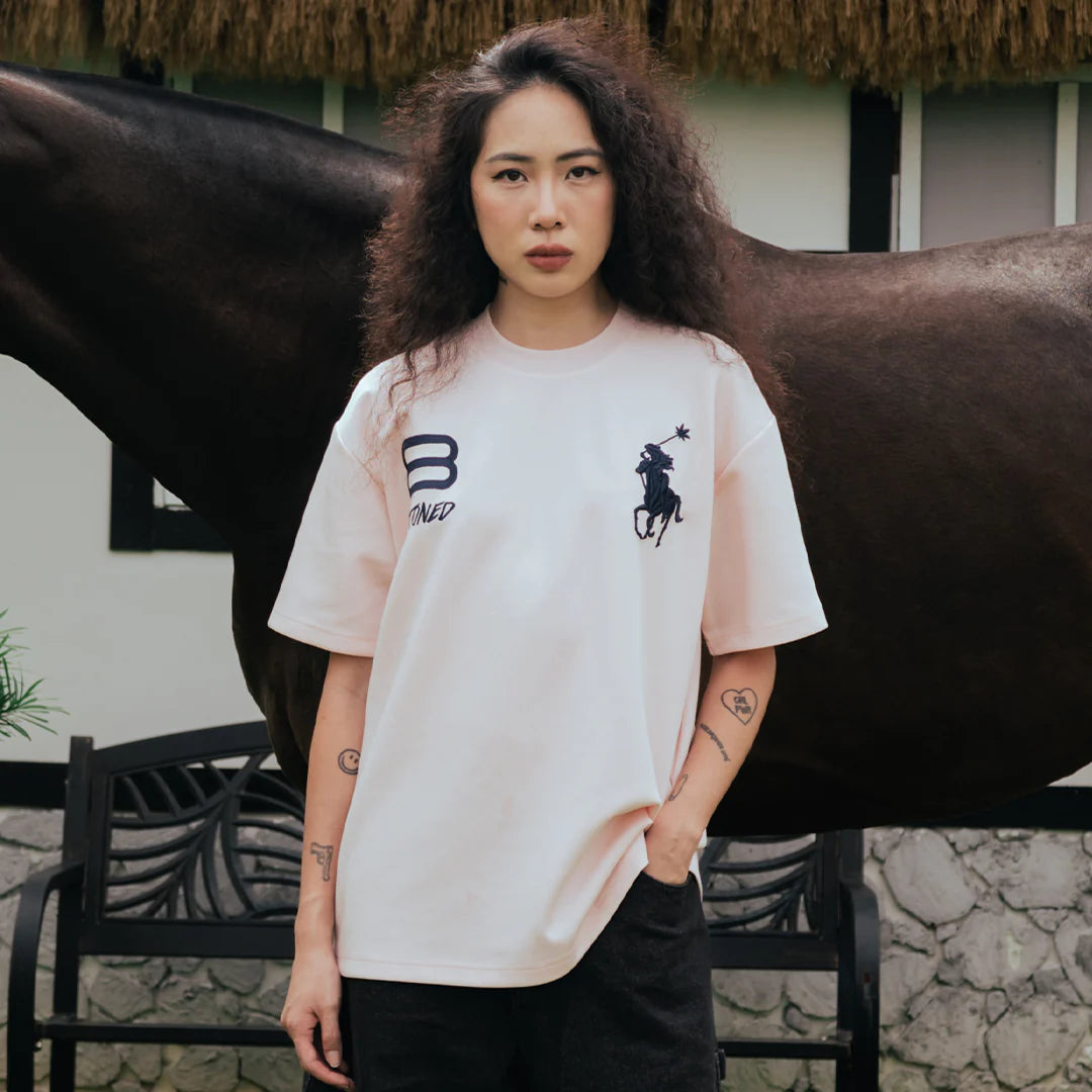 STONED & CO 26: DARK HORSE POLO PINK TEE