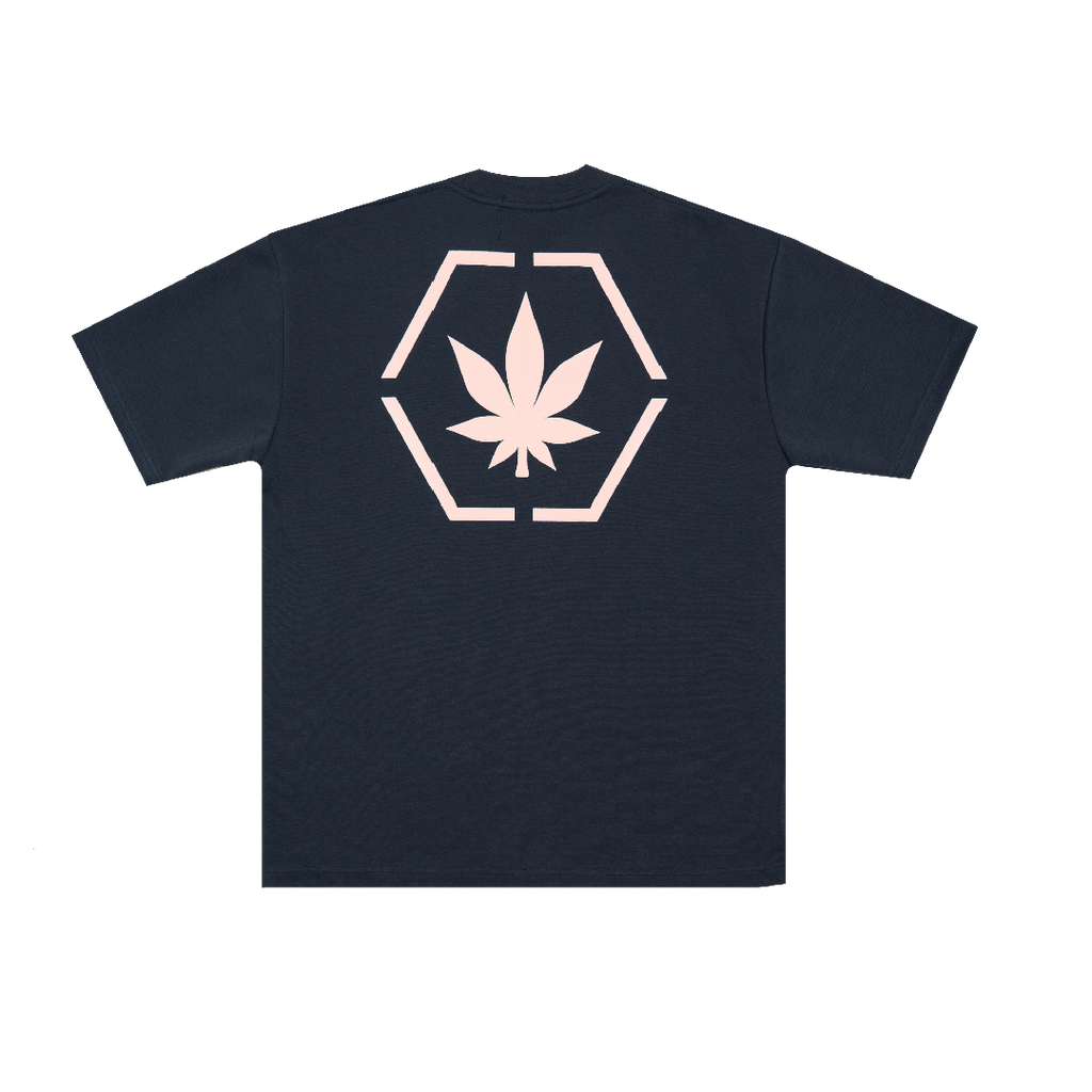 Stoned & Co. Genetic Hexagon Tee Navy Blue