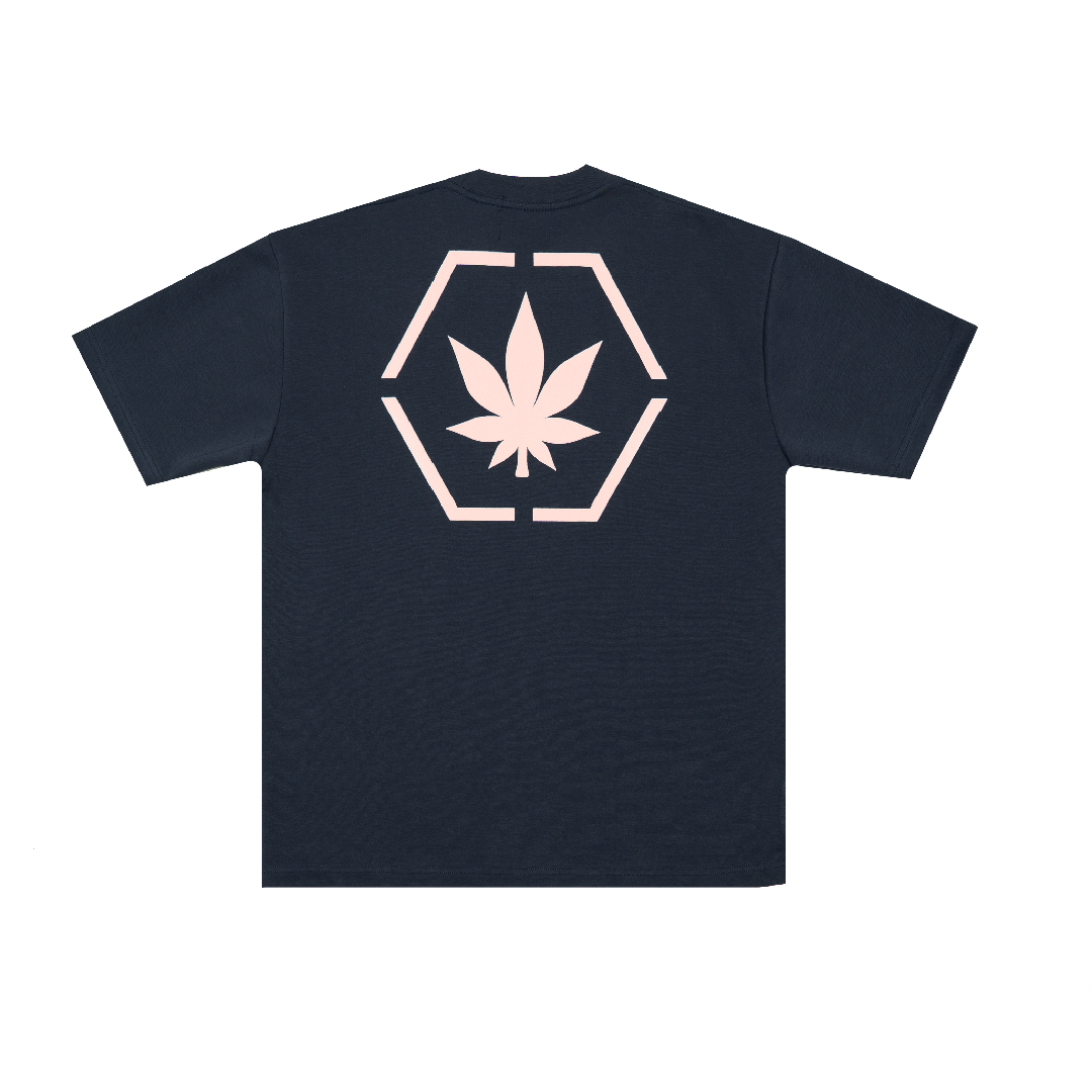 Stoned & Co. Genetic Hexagon Tee Navy Blue