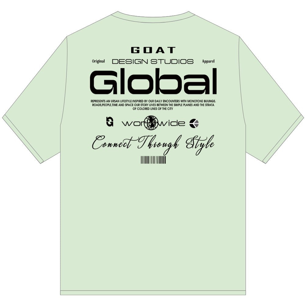 GOAT GLOBAL CONNECT T SHIRT MINT GREEN