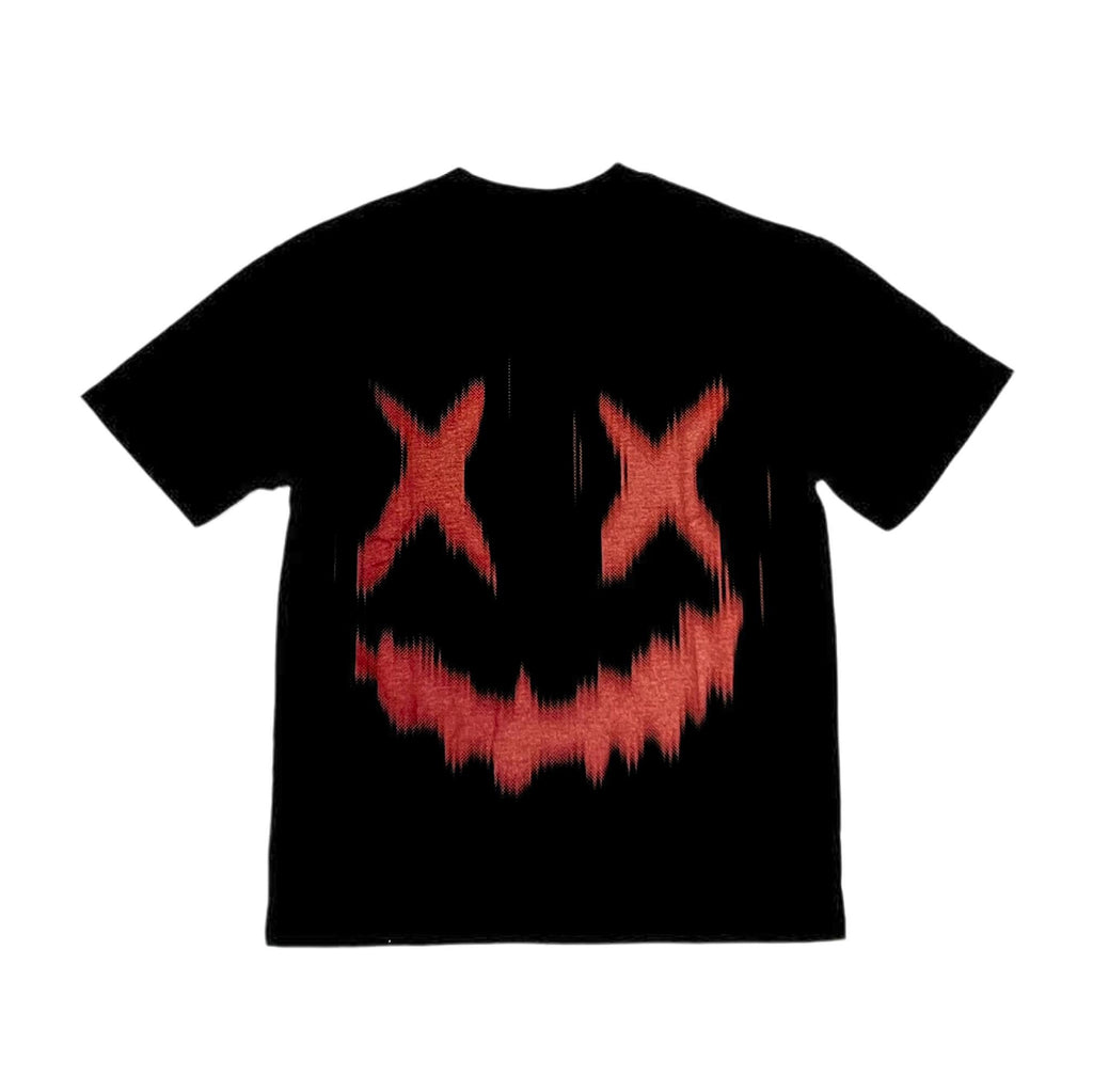 PARODY SMILEY FACE DESIGN 016 BLACK T SHIRT