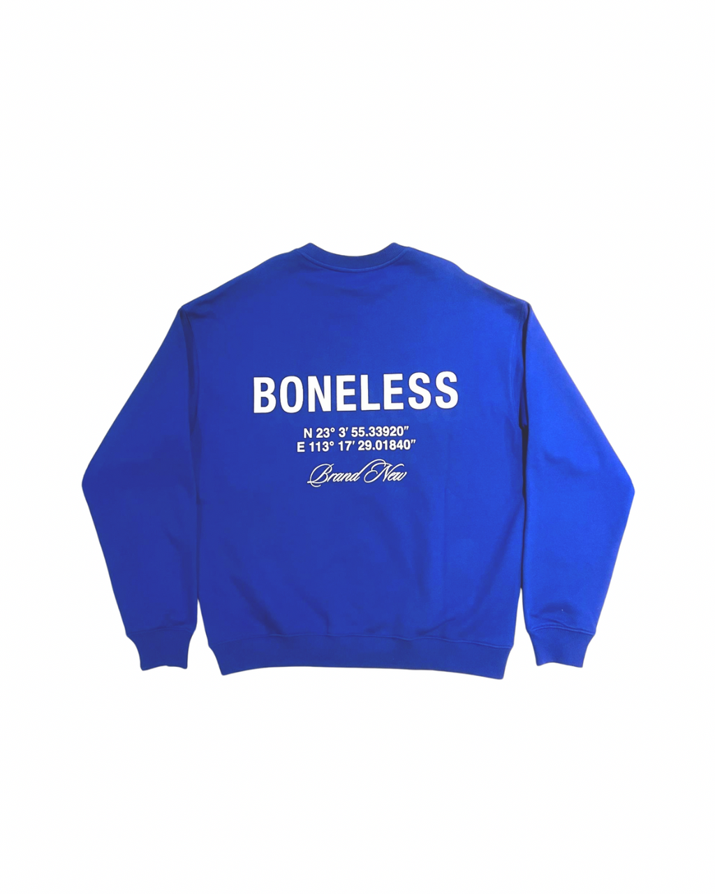 BONELESS GEOGRAPHIC SWEATER BLUE