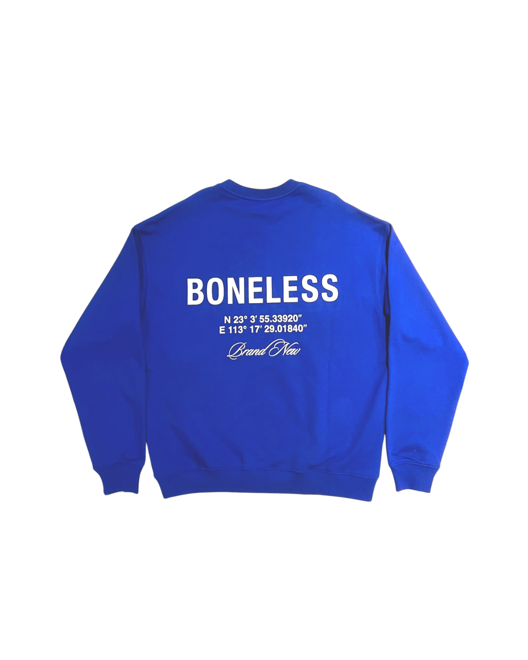 BONELESS GEOGRAPHIC SWEATER BLUE