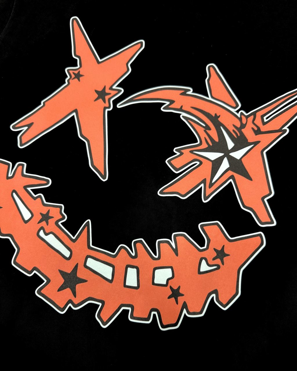 PARODY SMILEY FACE DESIGN 054 BLACK T SHIRT