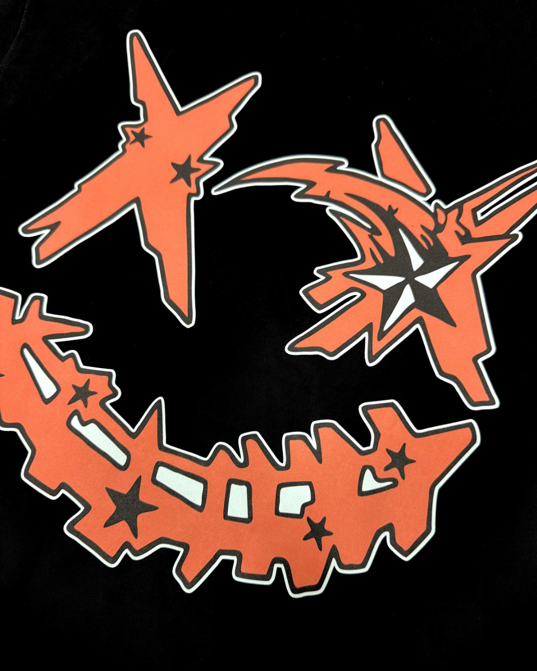 PARODY SMILEY FACE DESIGN 054 BLACK T SHIRT