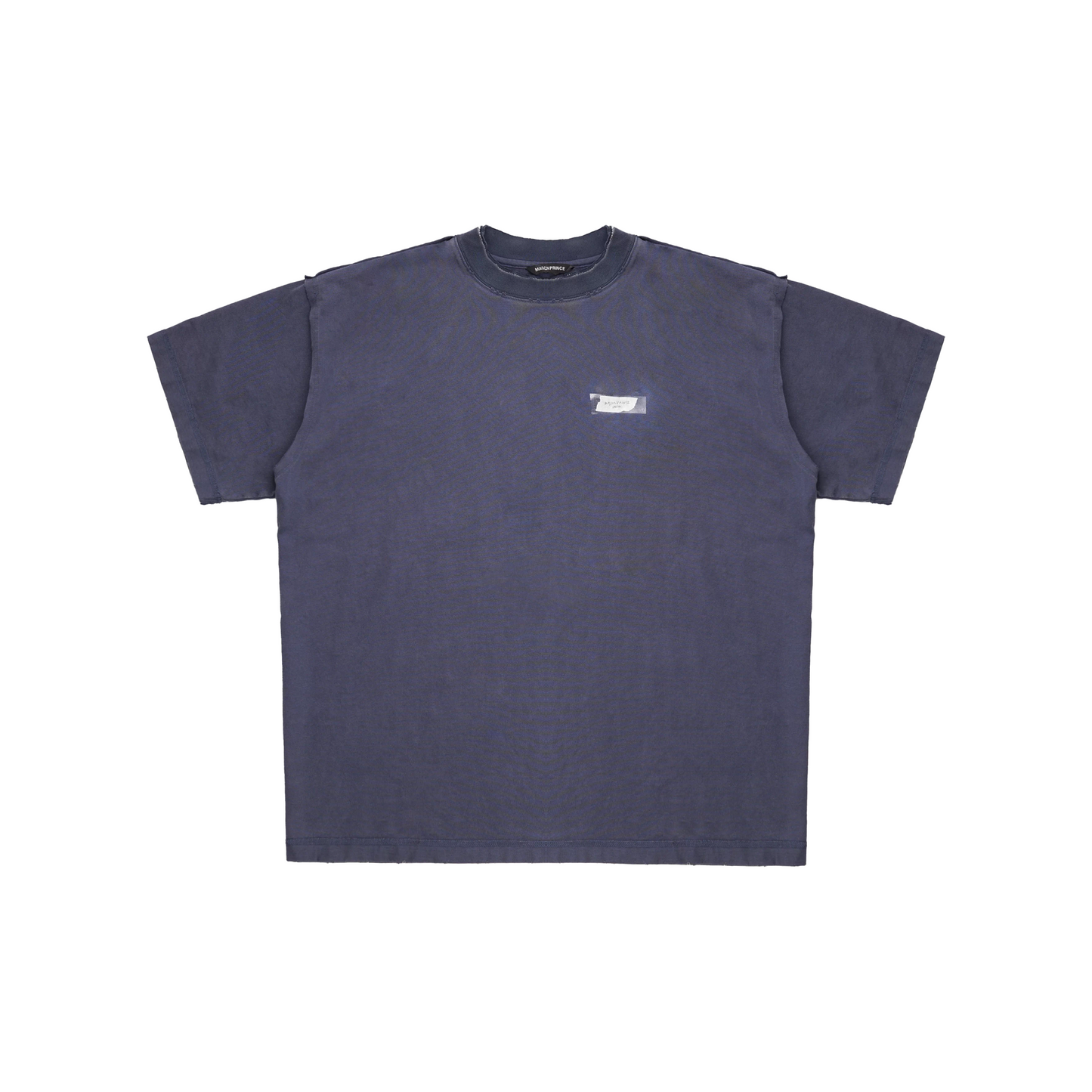 MASONPRINCE 2026 DOUBLE COLLAR GRAPHIC BLUE TEE
