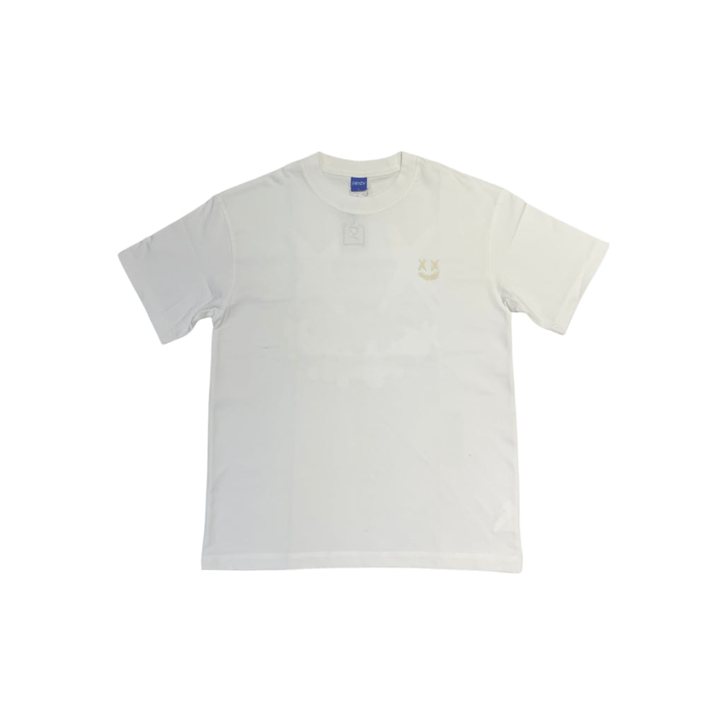 PARODY 3D SMILEY FACE DESIGN 074 WHITE T SHIRT