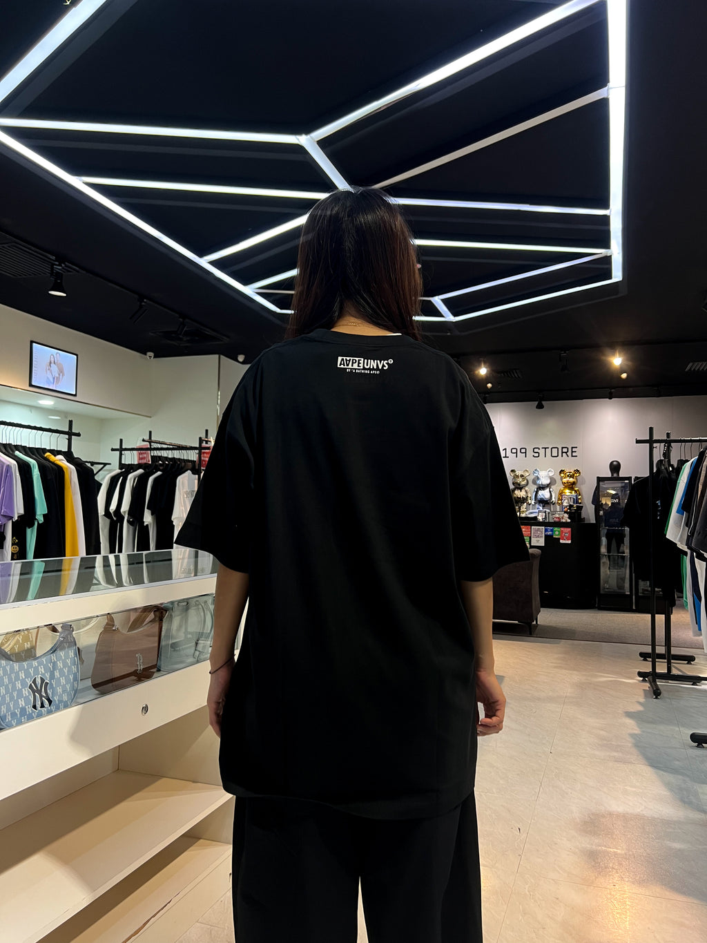 BAPE AAPE CAMO TEE BLACK