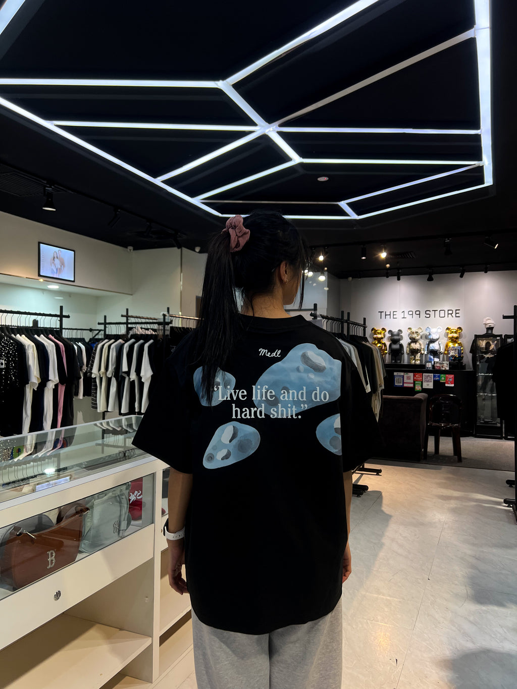 MEDL LIVE LIFE TEE BLACK