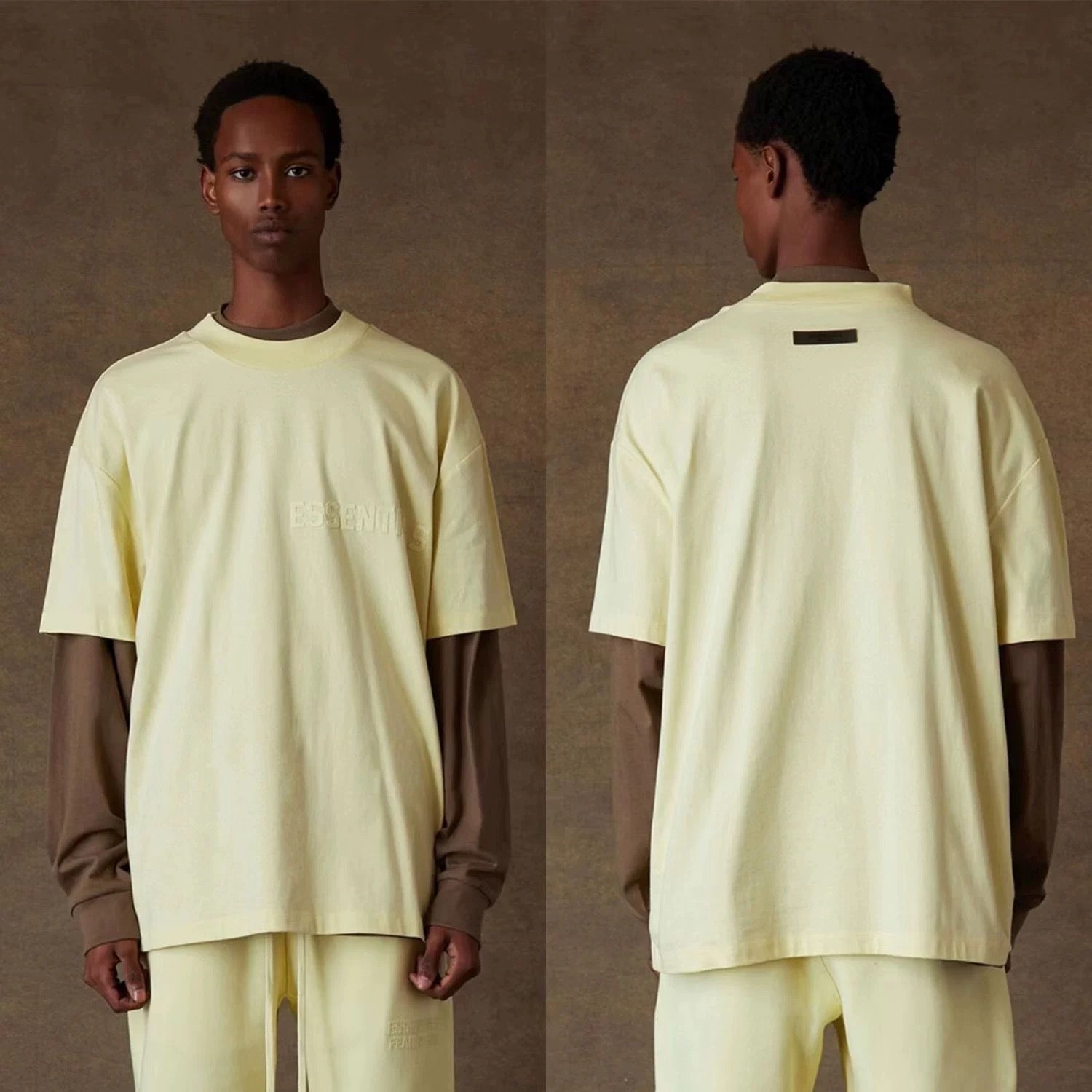 Fear of God Essentials Short-Sleeve Tee 'Canary' (FW22)