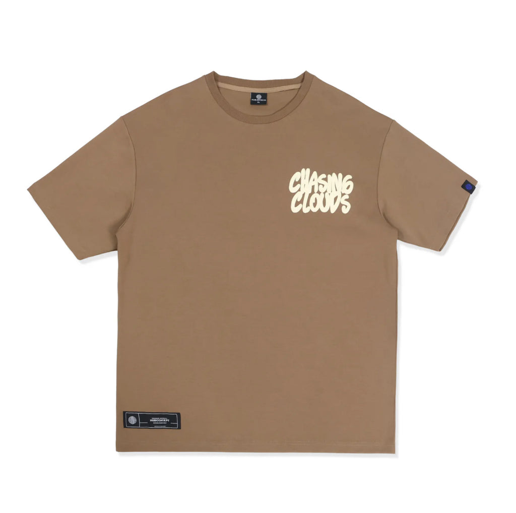 HUBCO CHASING CLOUDS TEE BROWN