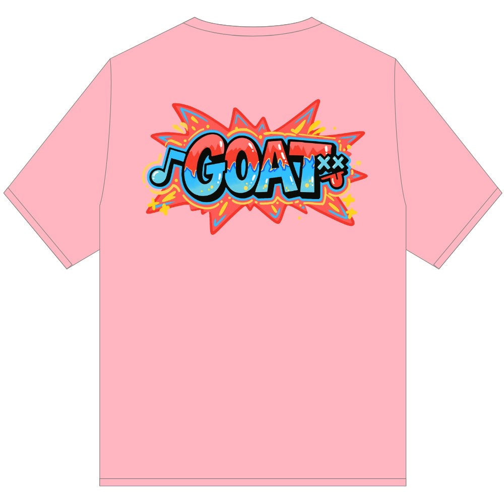 GOAT POP BLAST TEE SHIRT PINK