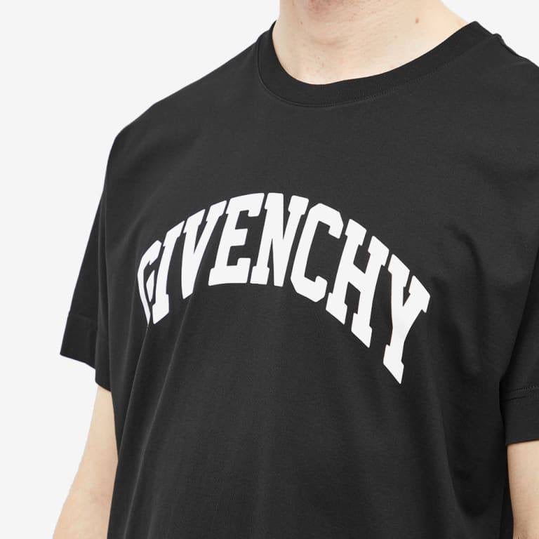 Givenchy College Logo Printed Tee black