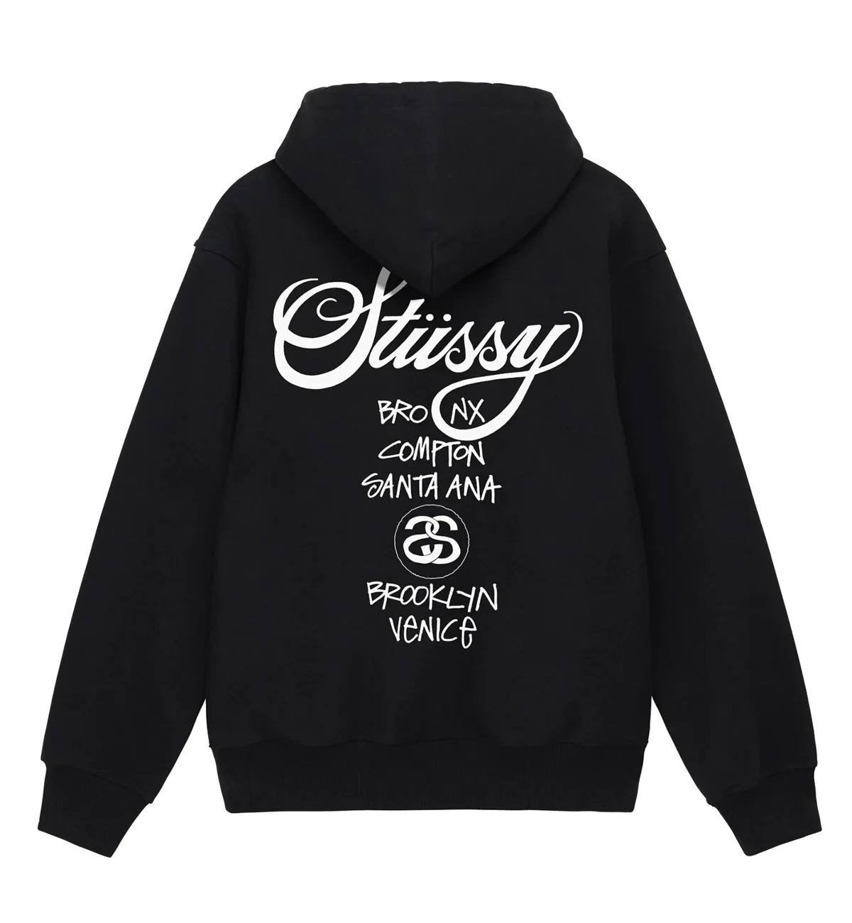 Stüssy World Tour Hoodie Black