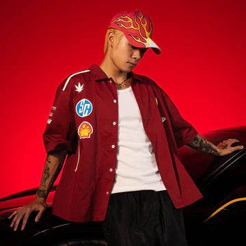 STONED & CO 26: DARK HORSE MOTORSPORT WORKSHIRT RED