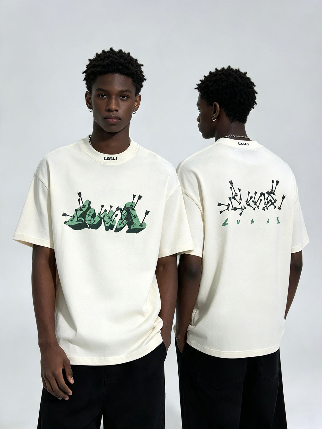 LUXLI LL ARCHERY TEE BEIGE