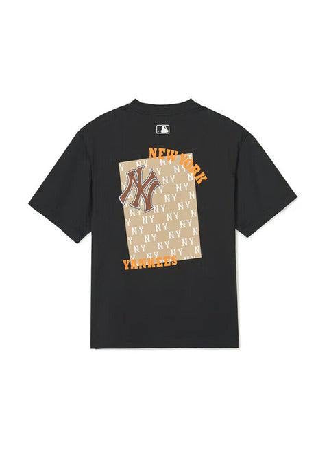 MLB Brown and Orange Graphic Logo Tee Black