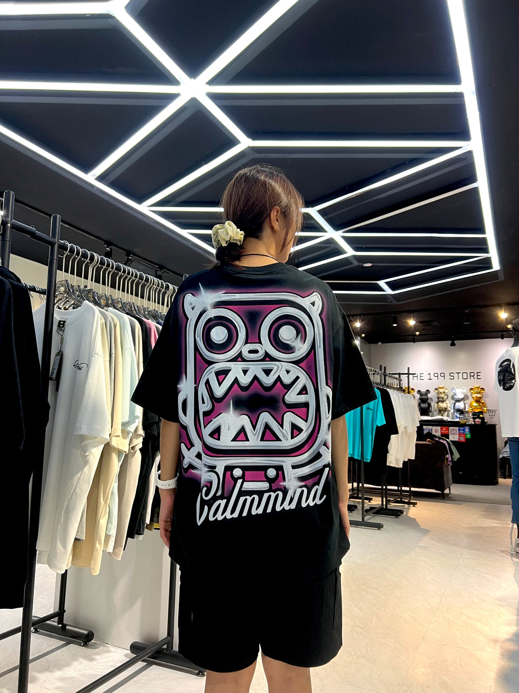 CALMMIND Shining Metal Tee Black