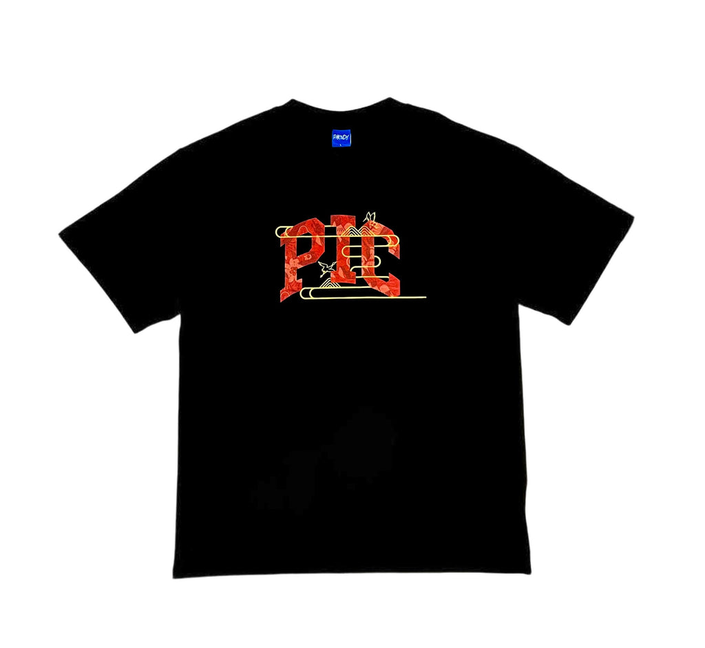 PARODY SMILEY FACE DESIGN 009 BLACK T SHIRT