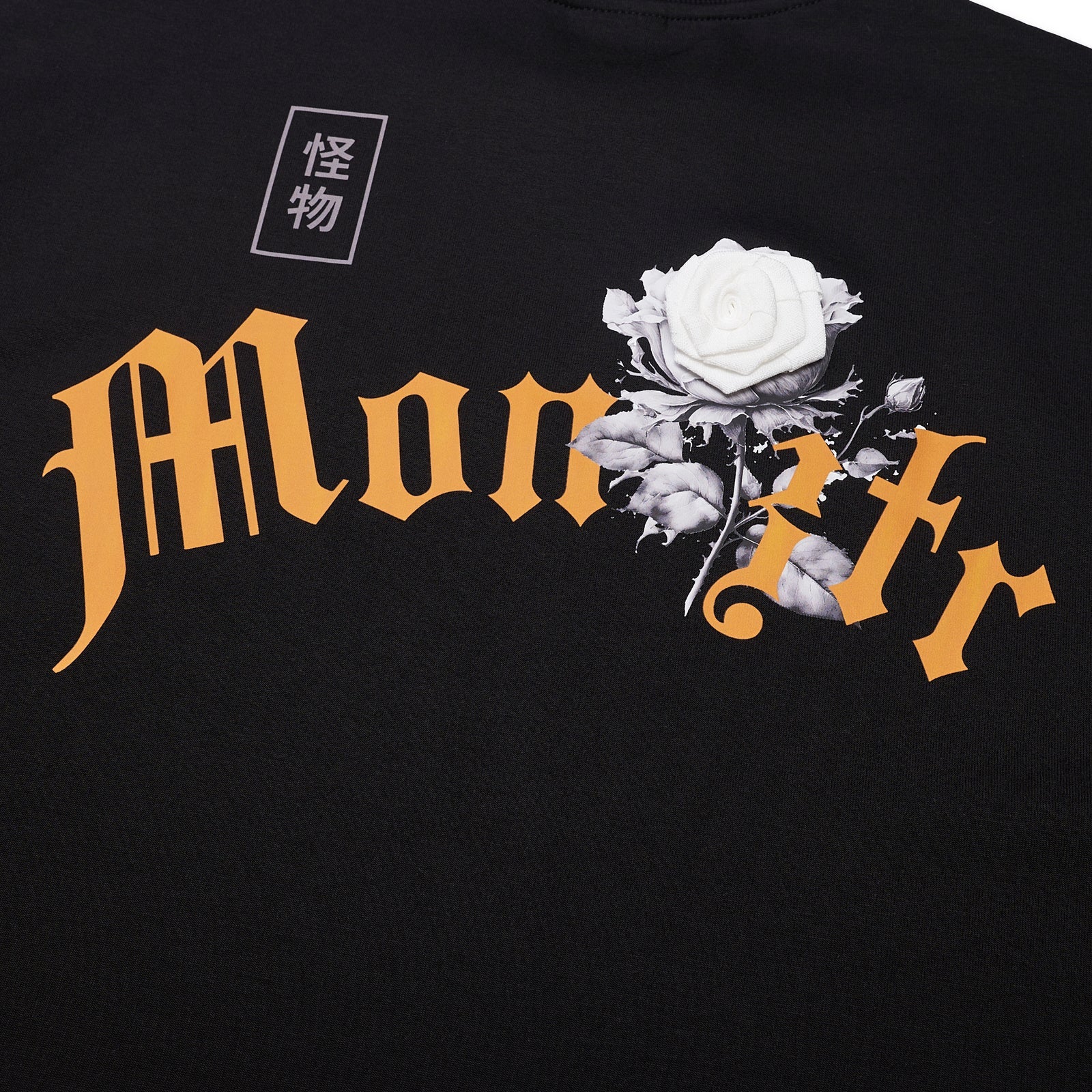 MONZTR BLOSSOM TEE BLACK