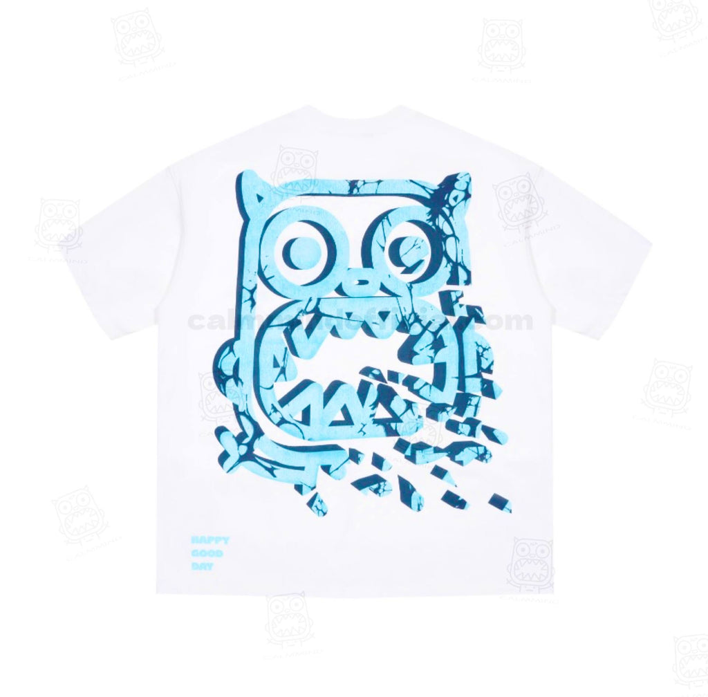 Calmmind Rock Fragments Monster Tee White