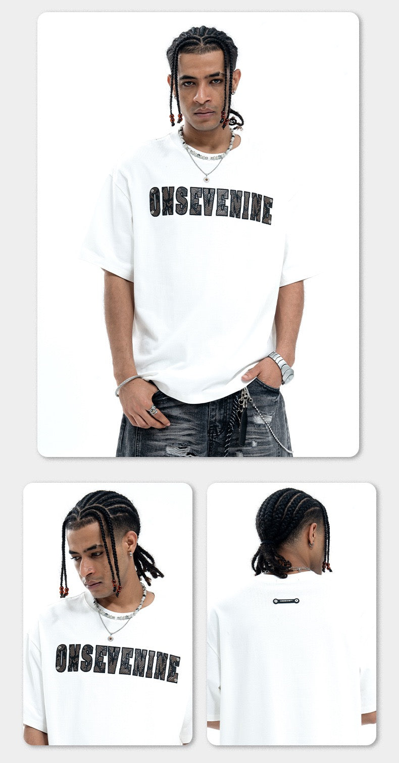 LAWFOO LEOPARD PRINT SNAKE EMRBOIDERED T SHIRT (PRE-ORDER)