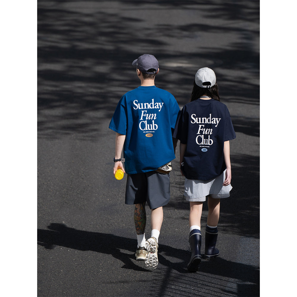 BELLKENIDEA SUNDAYFUNCLUB TEE NAVYBLUE