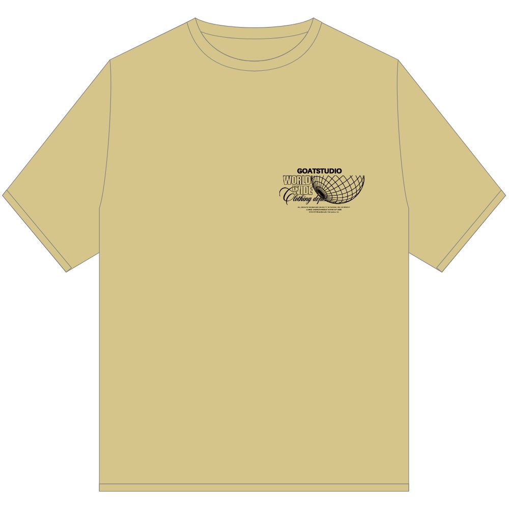 GOAT STUDIO WORLDWIDE T SHIRT KHAKI