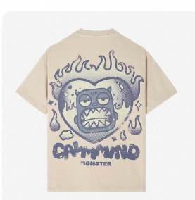 CALMMIND Flame Heart Tee Khaki