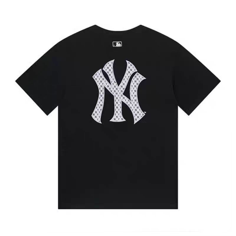 MLB WHITE NY LOGO BLACK TEE