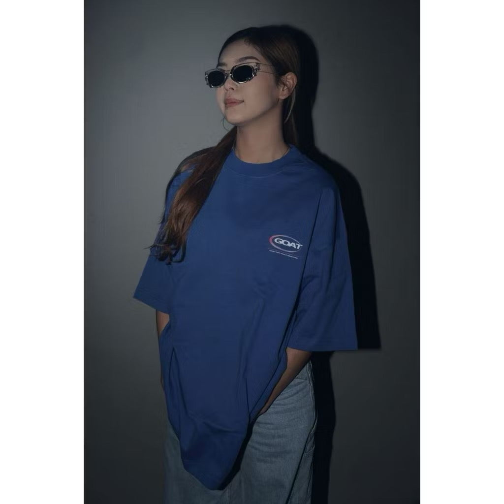 GOAT RETRO BLUE T SHIRT