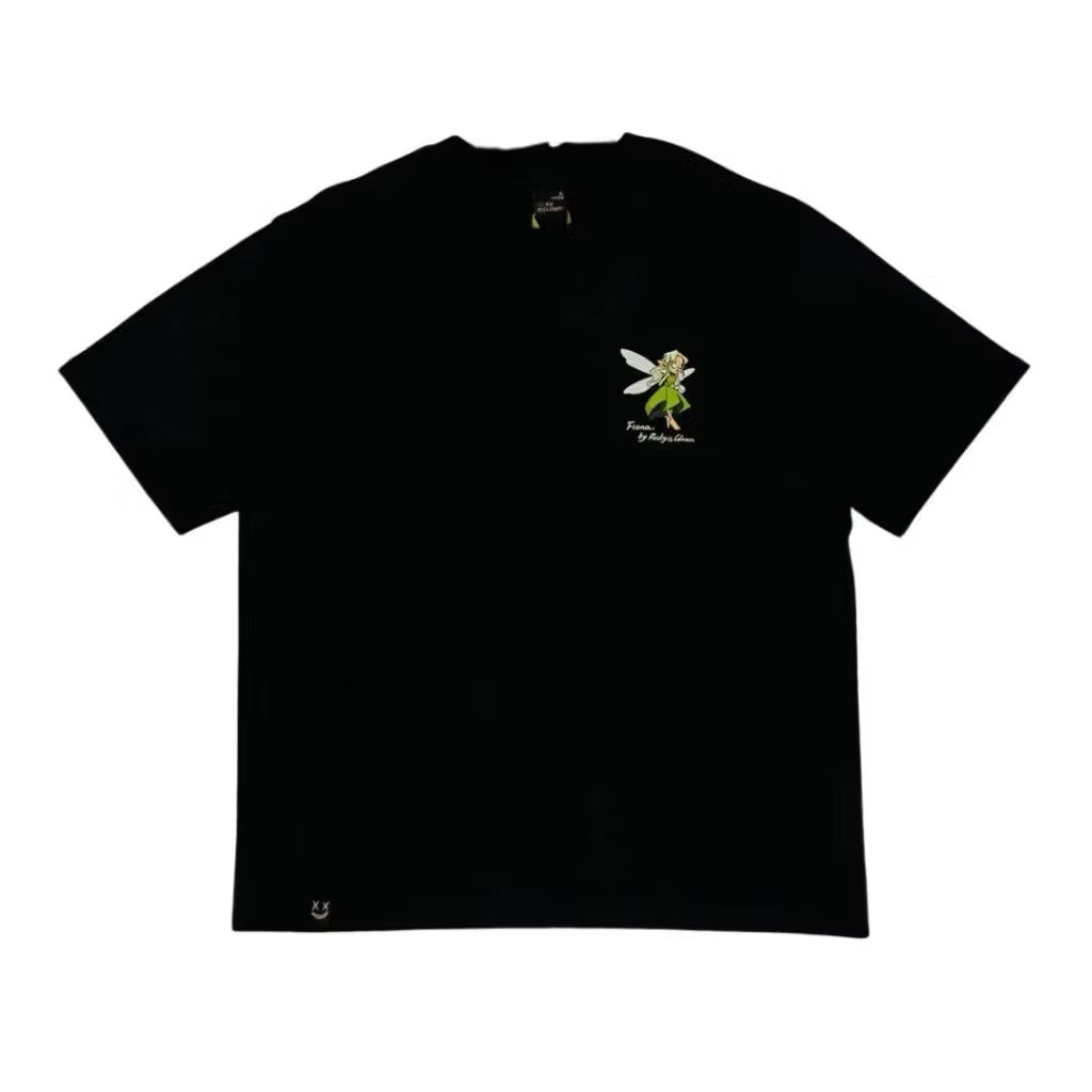 RICKYISCLOWN GREEN FAIRY BLACK TEE