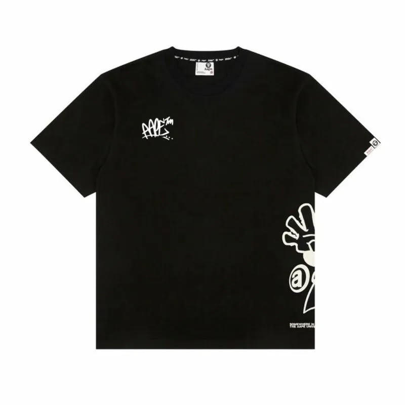 AAPEUNVS graphic tee Black
