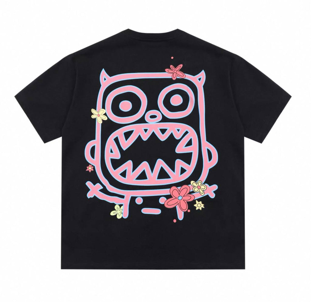 Calmmind Monster Flower Multi Black T-Shirt