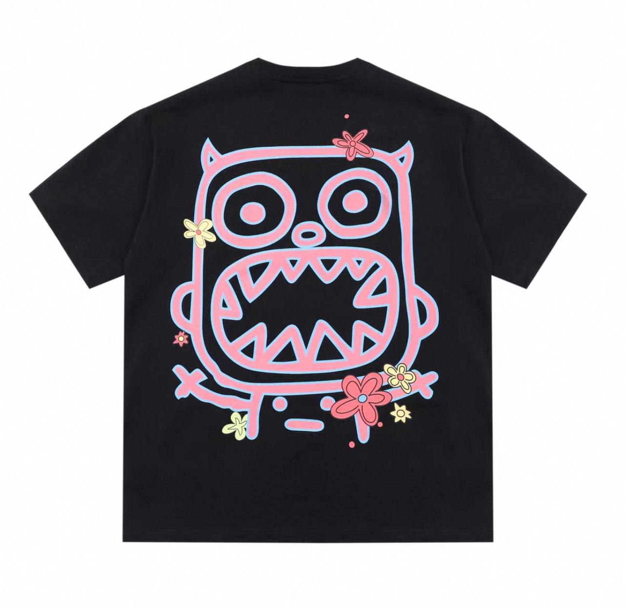 Calmmind Monster Flower Multi Black T-Shirt