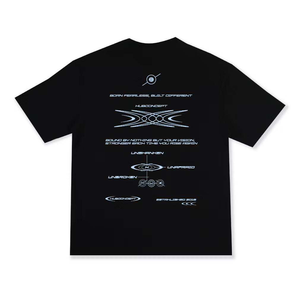 HUBCO ORBIT MODULE TEE BLACK