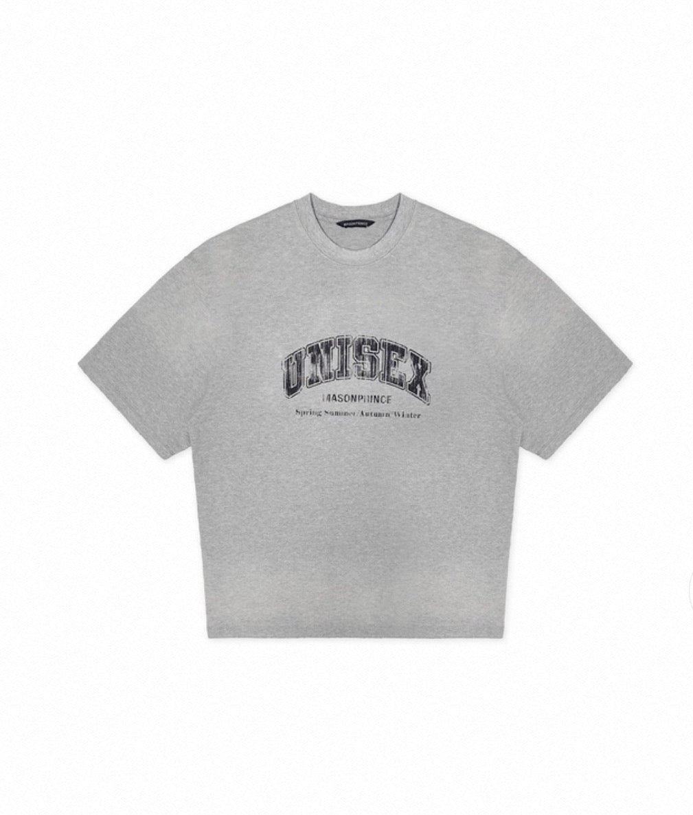 MASONPRINCE UNISEX LOGO TEE GREY
