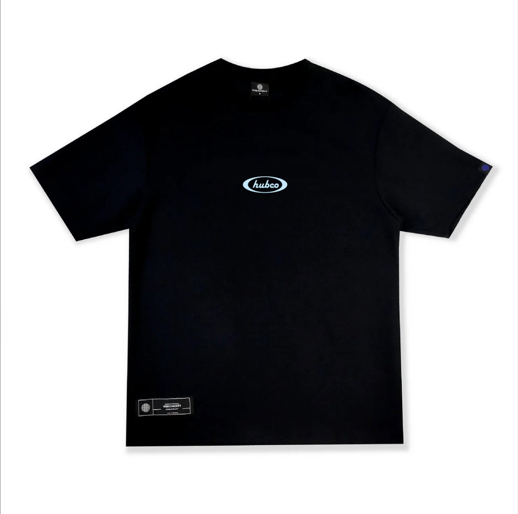 HUBCO OVAL TEE BLACK