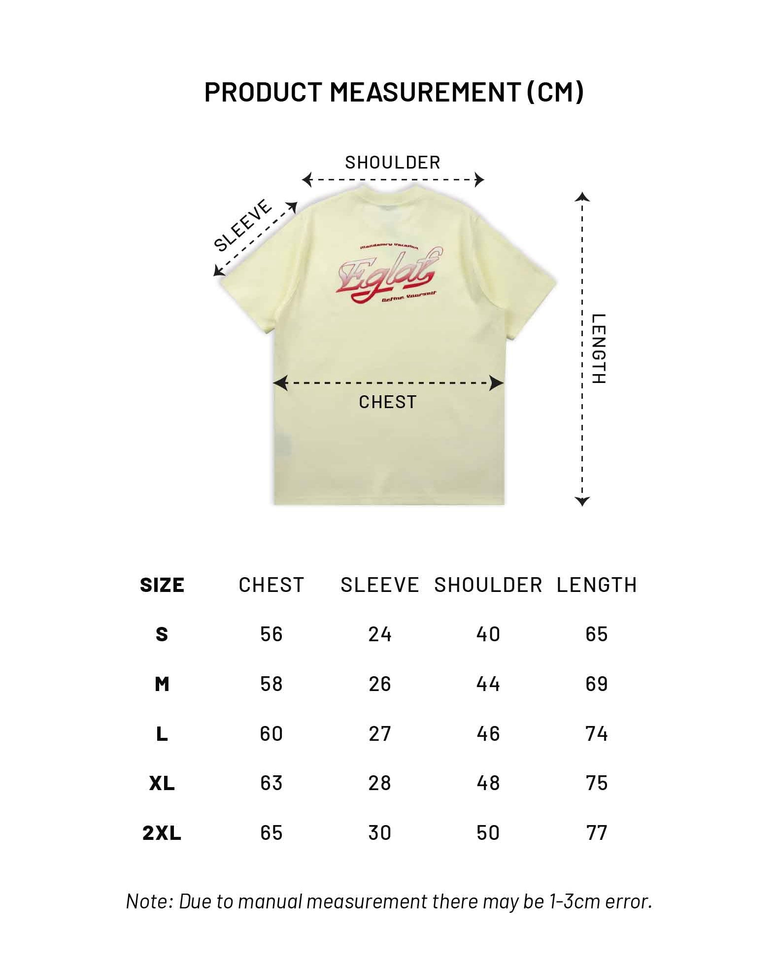 EGLAF MV GRADIENT LOGO TEE YELLOW