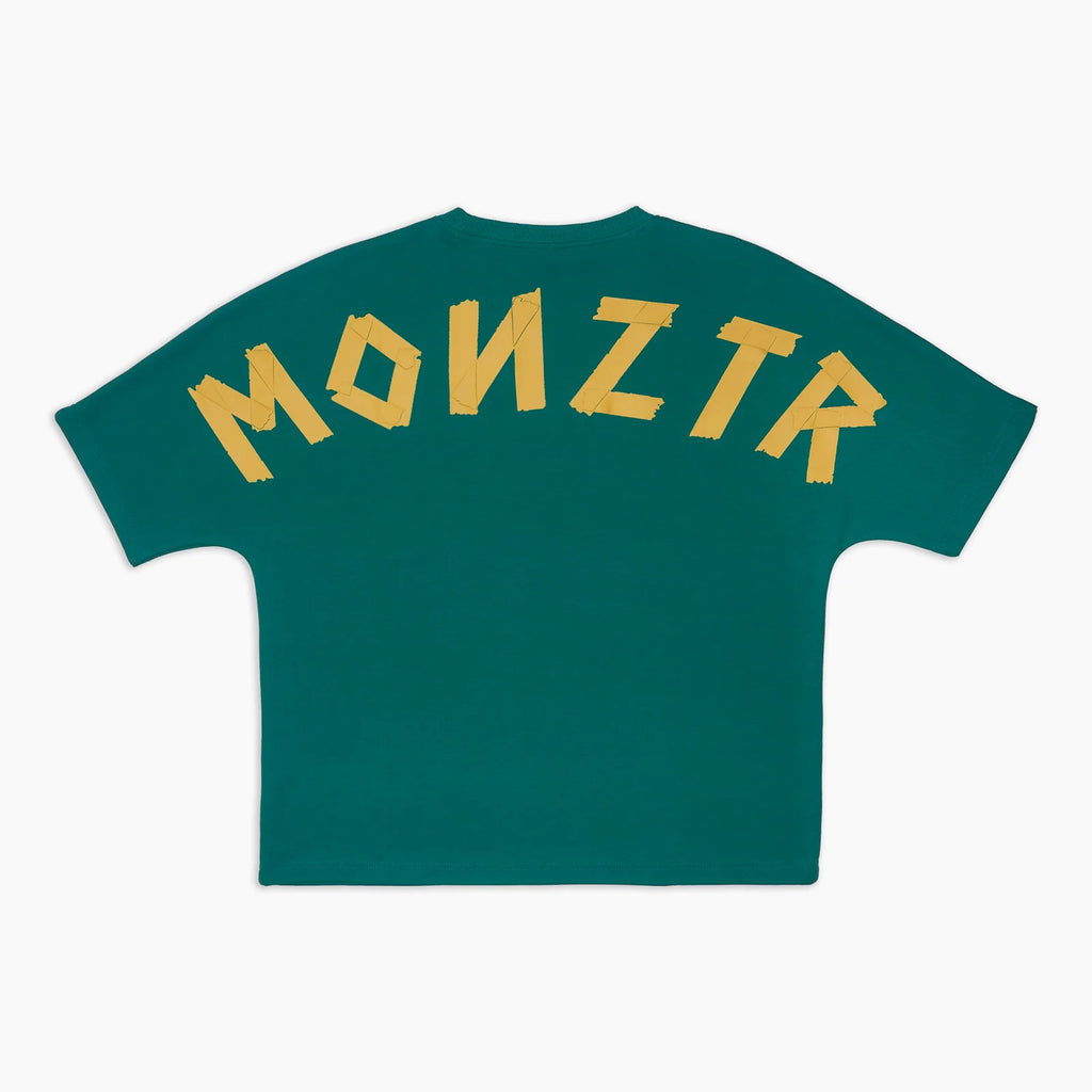 MONZTR ESSENTIAL TAPE TEE GREEN