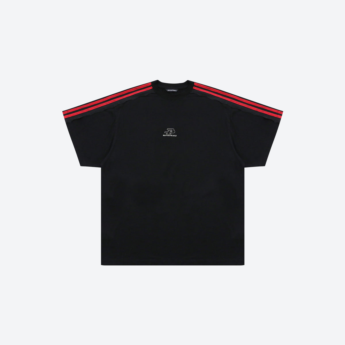 4-Stripe Loose-fit T-shirt BLACK
