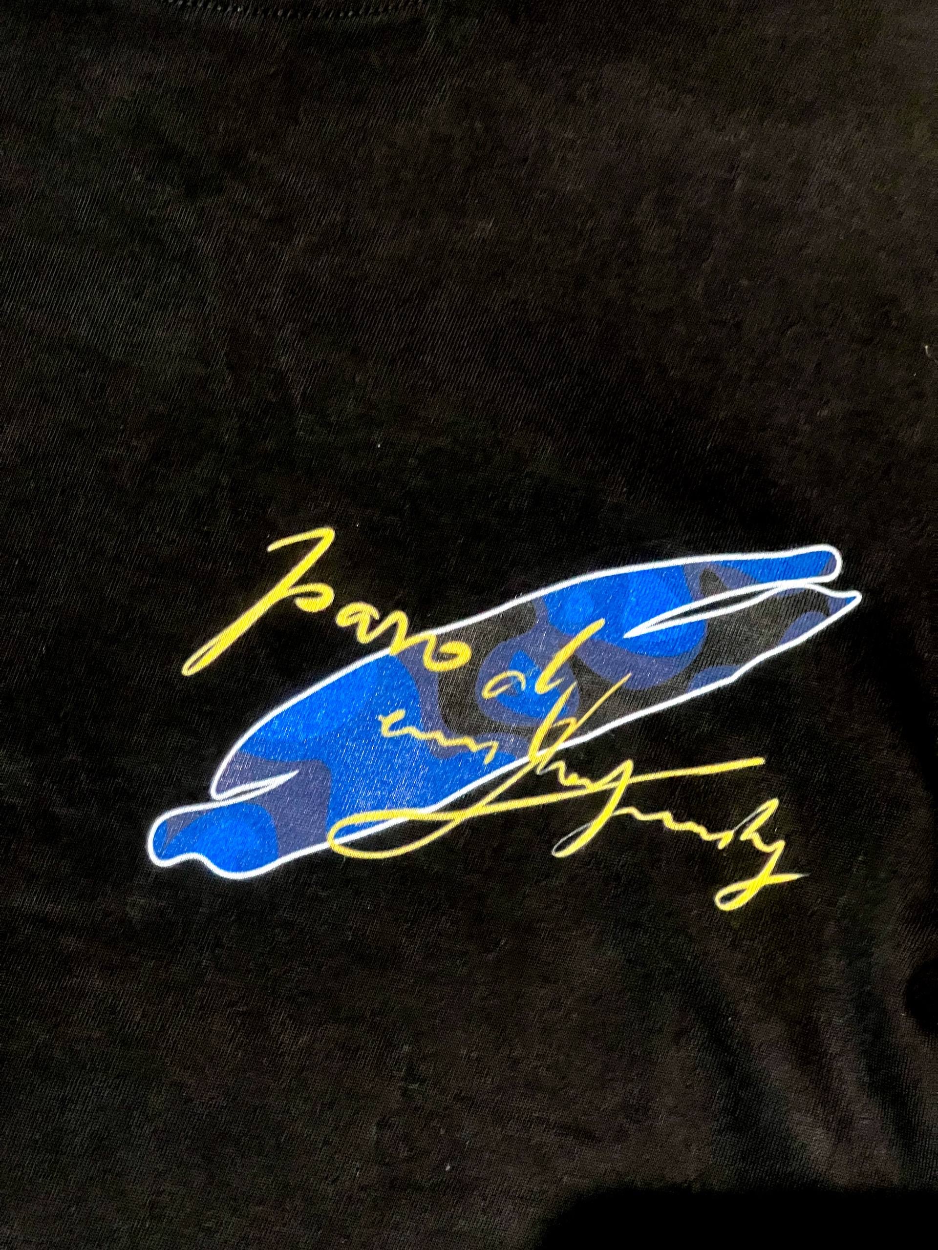 PARODY SMILEY FACE DESIGN 028 BLACK T SHIRT